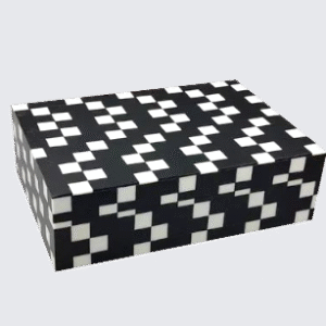 Balck And White Resin Box